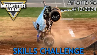 Monster Jam Atlanta GA   2024, April 13th (Skills Challenge) 4K 60fps