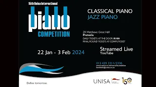 15th Unisa International Piano Competition