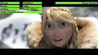 How To Train Your Dragon 2 Dragon Battle with healthbars (200K Subscribers Special)