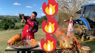 CZN Burak готовит тандыр кебаб🥩🥩🥩🥩