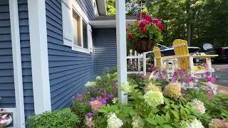 Northern Michigan Garden Tour September 2023 - Container Struggles - Finished Deck