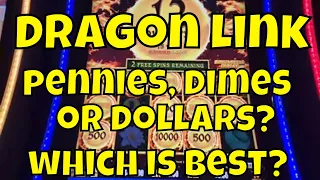 Dragon Link - Penny vs. Dime vs. Dollar - Which Wins The Most?