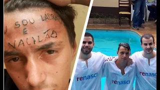 Jovem que teve testa tatuada é batizado em clínica de reabilitação