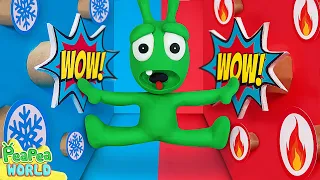 Hot and Cold Maze Challenge - Pea Pea World - Cartoon for kids