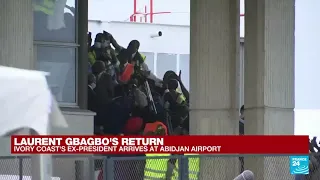 Commercial flight bringing Laurent Gbagbo back home landed in Abidjan