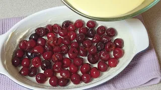 Famous French Cherry Pie!  THE PIE that conquered the whole WORLD!  KLAFOUTI