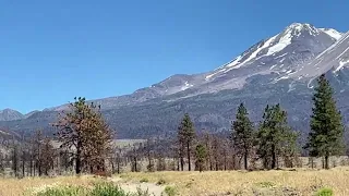 Here at Mt. Shasta… north flank area.