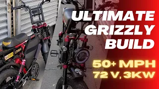 72V Ariel Rider GRIZZLY! Full Frame Custom Battery Overview & Upgrades