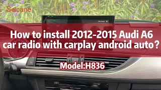 Add A 12.3-inch Touch Screen Radio to 2012 2013 2014 2015 Audi A6 A7