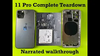 iPhone 11 Pro complete teardown - housing back glass replacement