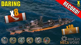 Daring 8 Kills & 134k Damage | World of Warships Gameplay