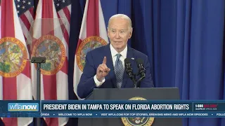 President Biden speaks on abortion rights at Tampa campaign stop