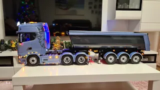 💥💥💥💥1:14 Tamiya Scania 770s 6x4 mit Sound Servonaut Steuerung endlich fertig Folge 1/2🚛 💯💢💥💥💥💥