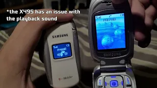 Samsung SGH-X495 vs SGH-E105T Incoming & Outgoing calls