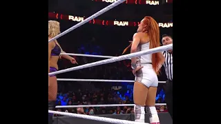 WWE Raw Charlotte flair & Becky Lynch  vs bianca belair Sasha banks match 2021