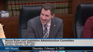 House Rules and Legislative Administration Committee 2/9/23