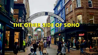 The Other Side of Soho - Carnaby Street, Broadwick Street, Golden Sq (4K)