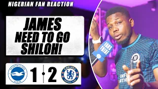 BRIGHTON 1-2 CHELSEA  ( Mekele - NIGERIAN FAN REACTION) PREMIER LEAGUE  2023-24 HIGHLIGHT