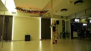 Alexandra Bast pole dance / Santa / Father Frost / Дед Мороз