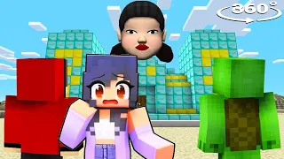 APHMAU, Maizen JJ & MIKEY BROKE into a CURSED PYRAMID in Minecraft 360°