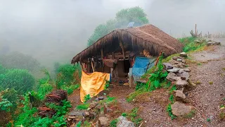 Very Relaxing Nepali Mountain Village life || Best Coplication Video of Rainy season🌧️|| Nepal ||