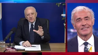 Giletti risponde a Vincenzo De Luca: "Io sarò un ubriacone, ma lei è uno sceriffo scarso..."