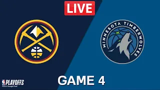 NBA LIVE! TIMBERWOLVES vs NUGGETS GAME 4 | May 12, 2024 | 2024 NBA Playoffs Live 2K