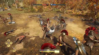 Assassin's Creed Odyssey gameplay of war and many other fights