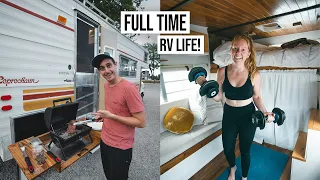 A Day in Our Life Living FULL TIME in a Vintage Camper Van! | RV Life USA