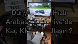 Dünyanın En Hızlı Arabası 15 Saniye'de Kaç KM Hıza Ulaşır ? #forzahorizon5 #shorts