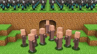 WHAT'S INSIDE A SECRET TUNNEL UNDER THE VILLAGE FROM PILLAGERS IN MINECRAFT