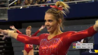 Jamie Stone (Ohio State) 2018 Floor vs Michigan 9.8