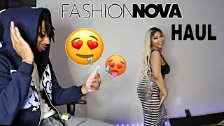 MY GUY FRIEND RATES MY FASHIONNOVA HAUL 😍(FUNNY AF)