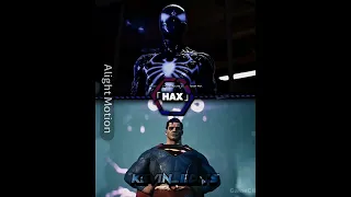 Spiderman (Symbiote/Insomniac) Vs Superman (Arkham)|#fyp #edit #shorts