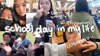 SCHOOL VLOG | school day in my life as a freshman in highschool | steffie