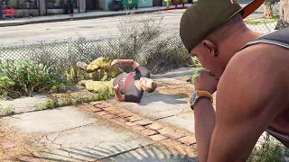 GTA 5 - Franklin laughs at Trevor scene [4K]