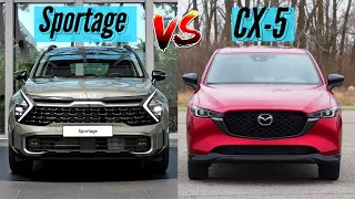 2023 Kia Sportage X-Pro vs 2023 Mazda CX-5 GT Sport Compared, Interior & Exterior | SUV Battles!