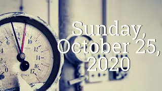 Sunday, October 25, 2020