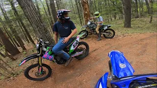 Kx450f and Yz450f POV Trail Ripping