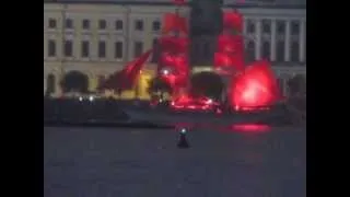 Алые паруса 2012: проход бригантины .Scarlet Sails:St. Petersburg, Russia