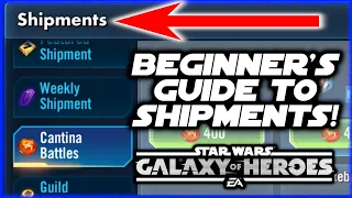 SWGOH Beginner's Guide to Shipments - Every Shop!  Priorities, What to Farm, What Not to Farm!