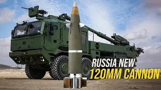 New Big Gun For Russian Force! Russia receiving newest multi-angle firing 120mm Floks wheeled gun
