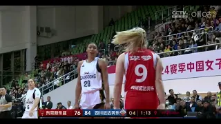 [WCBA|WNBA]: Wholesome fight between Li Meng (李梦) and Olivia Nelson-Ododa