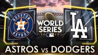 MLB the show 17 - Astros at Dodgers 2017 World Series Game 1 Simulation