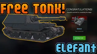 claim your Free Collector Tank Now! Elefant Tier Vlll German Destroyer (nolep)