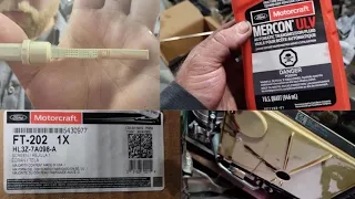 EASY WAY Ford F150 10R80 Trans Filter Replacement and Gasket and Fluid - How to check Oil Level also