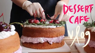 Korean Cafe Vlog | Making 30 cakes a day