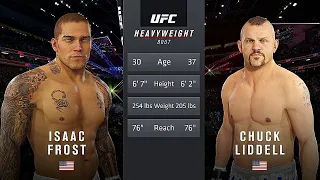 Isaac Frost Vs. Chuck Liddell : UFC 4 Gameplay (Legendary Difficulty) (AI Vs AI) (PS4)