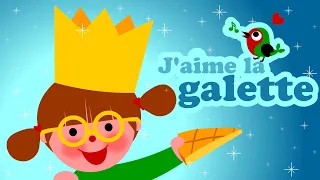 J'aime la galette des rois 👑👑👑 Petites comptines pour bébé avec paroles