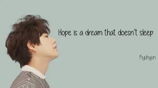 Kyuhyun Hope is a dream that doesn't sleep Lyrics